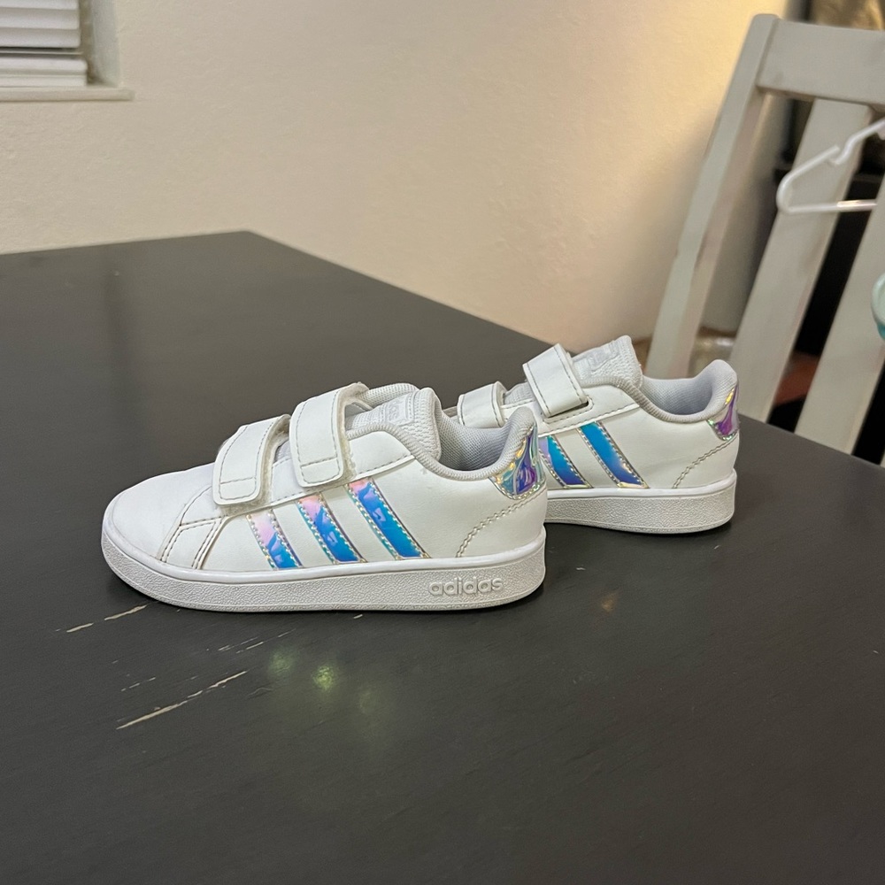 Adidas - Iridescent Grand Court Toddler Shoes - Size 8